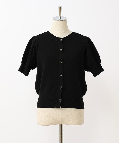 one after another NICE CLAUP（ワンアフターアナザーナイスクラップ）の「アームウォーマーセット半袖カーディガン（ニット/セーター・レディース・ブラック/ライトピンク/ライトベージュ/オフホワイト・FREE）」の20枚目の写真