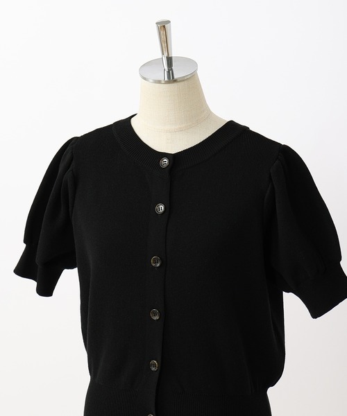 one after another NICE CLAUP（ワンアフターアナザーナイスクラップ）の「アームウォーマーセット半袖カーディガン（ニット/セーター・レディース・ブラック/ライトピンク/ライトベージュ/オフホワイト・FREE）」の21枚目の写真