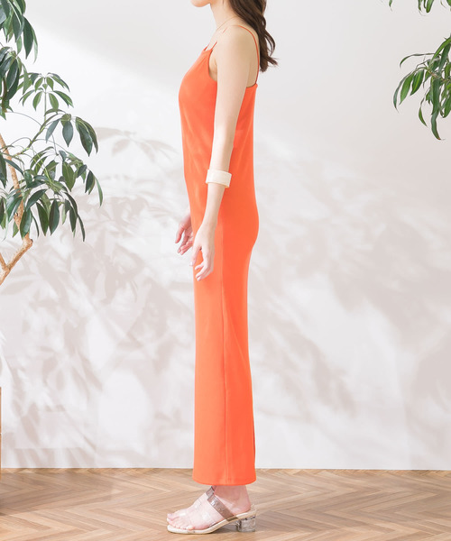 HEYUMM（ヘユム）の「リブカットロングワンピース（ワンピース・レディース・ブラック/ブルー/グリーン/オレンジ/ブラウン・ONE）」の21枚目の写真