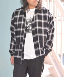 レーヨンシャツカーディガン