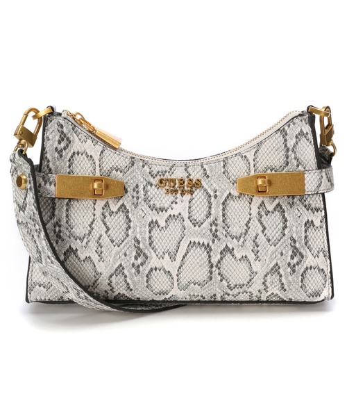 Guess（ゲス）の「ZADIE LOGO Top Zip Shoulder Bag（ショルダーバッグ・レディース・グレー・ONE SIZE）」の2枚目の写真