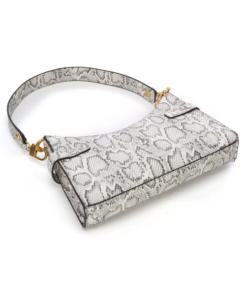 Guess（ゲス）の「ZADIE LOGO Top Zip Shoulder Bag（ショルダーバッグ・レディース・グレー・ONE SIZE）」の12枚目の写真