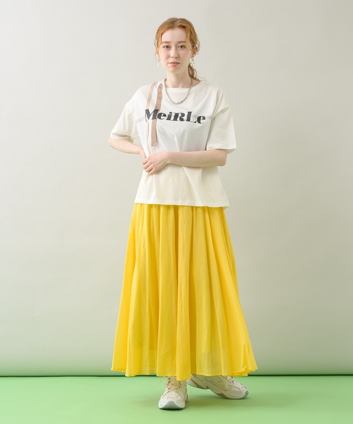 Paradise Picnic（パラダイスピクニック）の「コットンテープ使いロゴTシャツ（Tシャツ/カットソー・レディース・ホワイト/ブラック・FREE）」の22枚目の写真