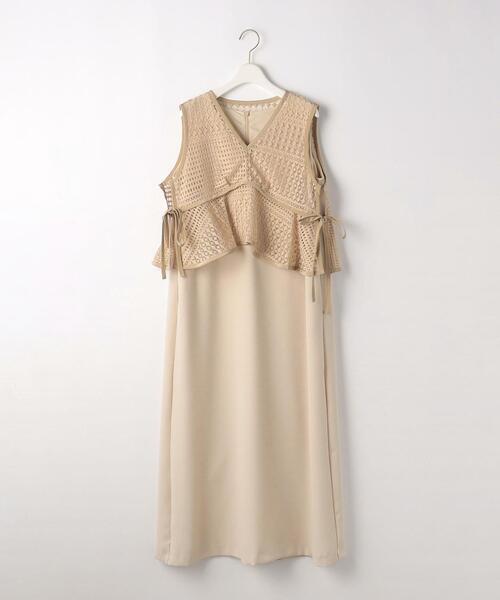 ＜kaene＞ ベスト付き ノースリーブワンピース ＜Select by EMMEL REFINES＞