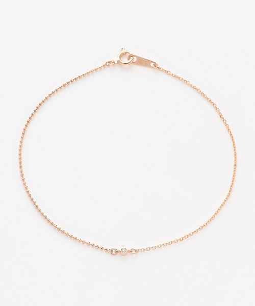 K10 ピンクゴールド ダイヤモンド ブレスレット（0.011ct） ESTELLE/エステール