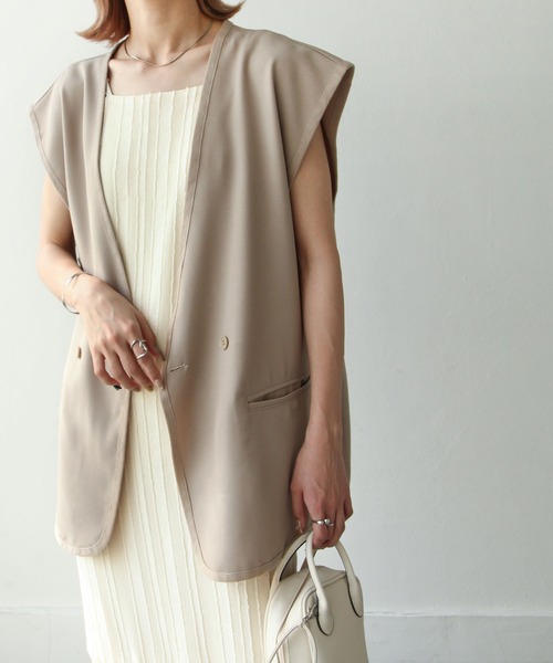 Chillfar(チルファー)の「ポコポコキャミワンピース(ワンピース・レディース・ブラック/ブルー/グリーン/アイボリー・FREE)」の10枚目の写真