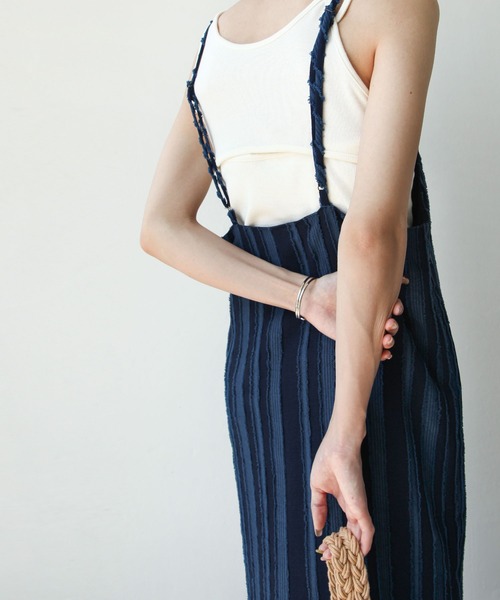 Chillfar(チルファー)の「ポコポコキャミワンピース(ワンピース・レディース・ブラック/ブルー/グリーン/アイボリー・FREE)」の15枚目の写真