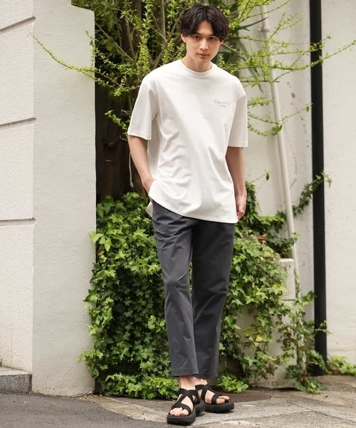 a.v.v（アーヴェヴェ）の「ポリエステル天竺イージーパンツ（セットアップ対応）（その他パンツ・メンズ・チャコールグレー/ブラック・50/46/48）」の18枚目の写真