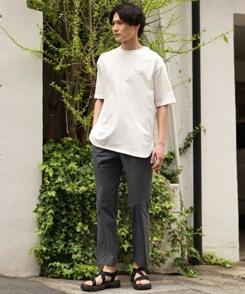 a.v.v（アーヴェヴェ）の「ポリエステル天竺イージーパンツ（セットアップ対応）（その他パンツ・メンズ・チャコールグレー/ブラック・50/46/48）」の19枚目の写真