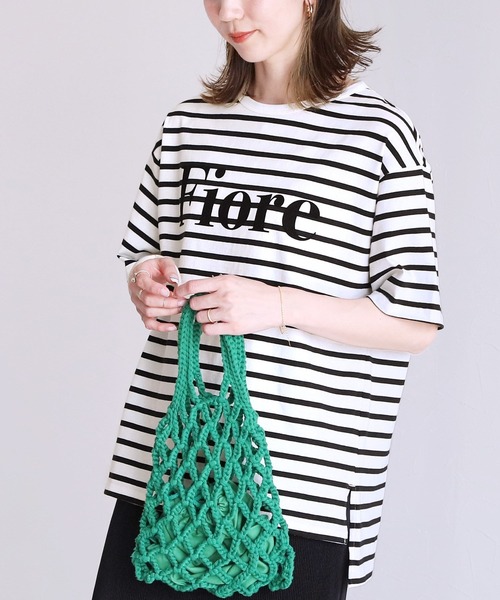 reca（レカ）の「フロッキーロゴプリントプルオーバー（Tシャツ/カットソー・レディース・ブルーグリーン/オフホワイト/ライトベージュ/ブラック/グレイッシュベージュ/チャコールグレー/ホワイト系その他・FREE）」の15枚目の写真