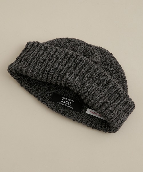 RACAL(ラカル)の「RACAL/Summer Paper Knit Cap(ニットキャップ/ビーニー・メンズ・ブラック/ベージュ/ネイビー/オレンジ/グリーン/チャコール・FREE)」の10枚目の写真