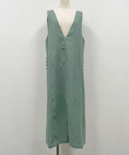 PICCIN（ピッチン）の「ポケットパールジャンパースカート（ジャンパースカート・レディース・ネイビー/ライトグリーン/モカ・M）」の22枚目の写真