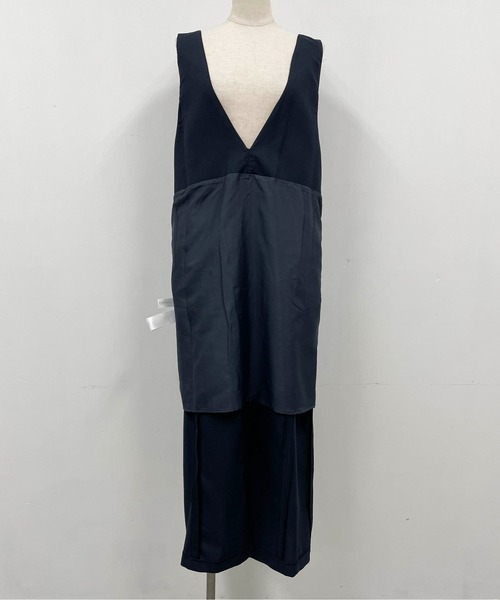 PICCIN（ピッチン）の「ポケットパールジャンパースカート（ジャンパースカート・レディース・ネイビー/ライトグリーン/モカ・M）」の7枚目の写真