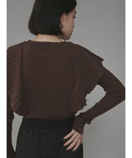 COTORICA（コトリカ）の「袖フリルニットプルオーバー（ニット/セーター・レディース・ブラック/ブラウン/アイボリー・FREE）」の17枚目の写真