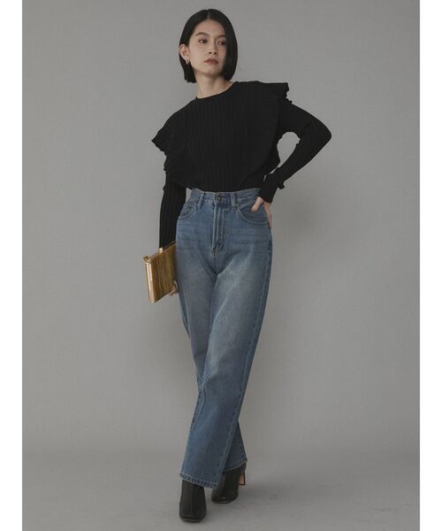 COTORICA（コトリカ）の「袖フリルニットプルオーバー（ニット/セーター・レディース・ブラック/ブラウン/アイボリー・FREE）」の18枚目の写真