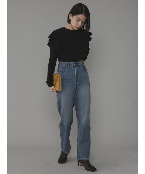 COTORICA（コトリカ）の「袖フリルニットプルオーバー（ニット/セーター・レディース・ブラック/ブラウン/アイボリー・FREE）」の19枚目の写真