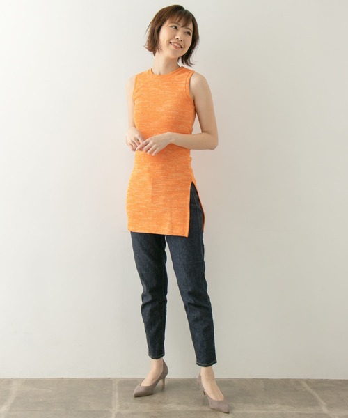 BY MALENE BIRGER（バイマレーネビルガー）の「BY MALENE BIRGER　KNIT∴（ニット/セーター・レディース・ブラック/オレンジ・SMALL/X-SMALL）」の7枚目の写真