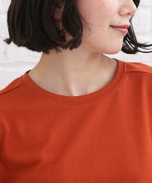 SHOO・LA・RUE（シューラルー）の「◆【SHOO ICE】フレンチスリーブ ドルマントップス（Tシャツ/カットソー・レディース・チャコールグレー/ブラック/ダークグリーン/ダークオレンジ/ホワイト系/ピンク系・00）」の10枚目の写真