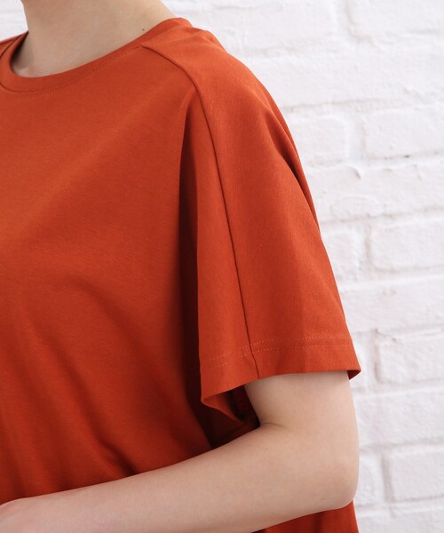 SHOO・LA・RUE（シューラルー）の「◆【SHOO ICE】フレンチスリーブ ドルマントップス（Tシャツ/カットソー・レディース・チャコールグレー/ブラック/ダークグリーン/ダークオレンジ/ホワイト系/ピンク系・00）」の11枚目の写真