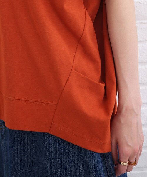 SHOO・LA・RUE（シューラルー）の「◆【SHOO ICE】フレンチスリーブ ドルマントップス（Tシャツ/カットソー・レディース・チャコールグレー/ブラック/ダークグリーン/ダークオレンジ/ホワイト系/ピンク系・00）」の12枚目の写真