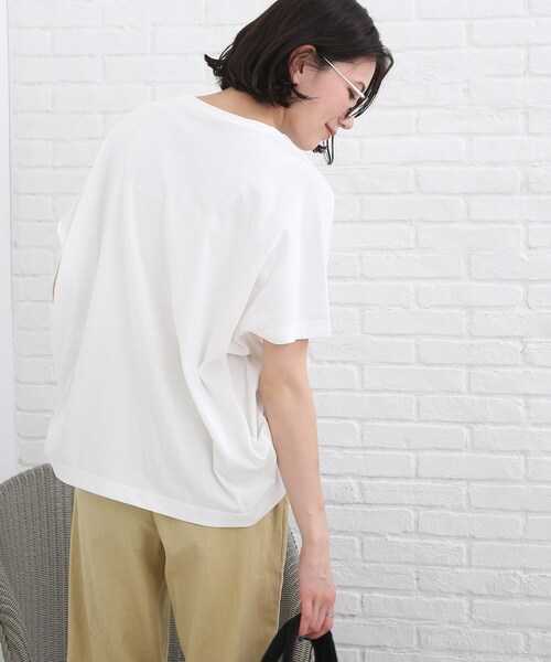 SHOO・LA・RUE（シューラルー）の「◆【SHOO ICE】フレンチスリーブ ドルマントップス（Tシャツ/カットソー・レディース・チャコールグレー/ブラック/ダークグリーン/ダークオレンジ/ホワイト系/ピンク系・00）」の16枚目の写真