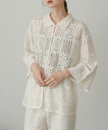 SENSE OF PLACE by URBAN RESEARCH | ブロックレースシャツ(シャツ/ブラウス)