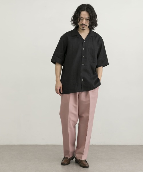 URBAN RESEARCH(アーバンリサーチ)の「リネンオープンカラーショートスリーブシャツ(シャツ/ブラウス・メンズ・ブラック/カーキ/オフホワイト/オレンジ・LARGE/SMALL/MEDIUM/X-LARGE)」の13枚目の写真