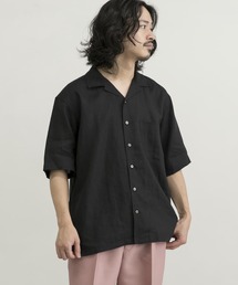 URBAN RESEARCH | リネンオープンカラーショートスリーブシャツ(シャツ/ブラウス)