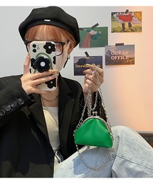 がま口 ミニチェーンショルダーバッグ