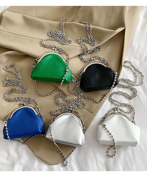 LOPASS(ロパス)の「がま口 ミニチェーンショルダーバッグ(ショルダーバッグ・レディース・グリーン/シルバー/ブラック・FREE)」の18枚目の写真