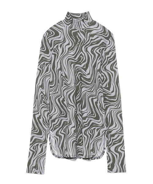 emmi（エミ）の「【emmi atelier】ハイネックメッシュカットソー（T