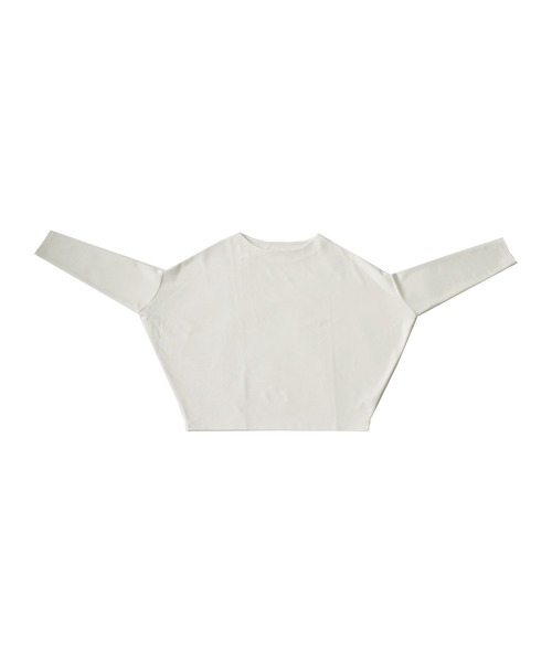 antiqua(アンティカ)の「ボートネックドルマントップス(Tシャツ/カットソー・レディース・ブラック/パープル/オフホワイト/ダークカーキ・FREE)」の17枚目の写真