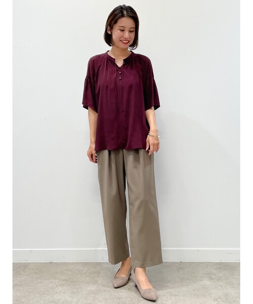 Reflect（リフレクト）の「◆【UVカット/接触冷感/洗える】ドライタッチテーパードパンツ（その他パンツ・レディース・カーキ/ブラック/ブルー・17/15 /07/11/09/13）」の17枚目の写真