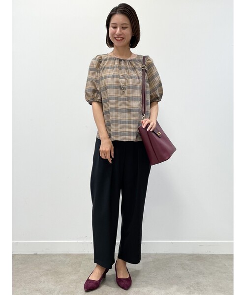 Reflect（リフレクト）の「◆【UVカット/接触冷感/洗える】ドライタッチテーパードパンツ（その他パンツ・レディース・カーキ/ブラック/ブルー・17/15 /07/11/09/13）」の18枚目の写真