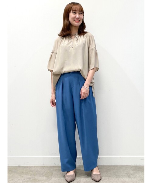 Reflect（リフレクト）の「◆【UVカット/接触冷感/洗える】ドライタッチテーパードパンツ（その他パンツ・レディース・カーキ/ブラック/ブルー・17/15 /07/11/09/13）」の19枚目の写真