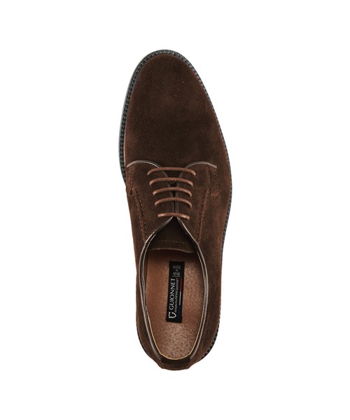 GUIONNET(ギオネ)の「GUIONNET PLANE TOE DERBY SUEDE ギオネ プレーントゥ ダービー スエード 外羽根 ドレスシューズ(ドレスシューズ・メンズ・ネイビー/ブラウン・26.5cm/24.5cm/25.5cm/27.5cm/30.0cm/25.0cm/26.0cm/27.0cm/28.0cm/29.0cm/24.0cm)」の5枚目の写真
