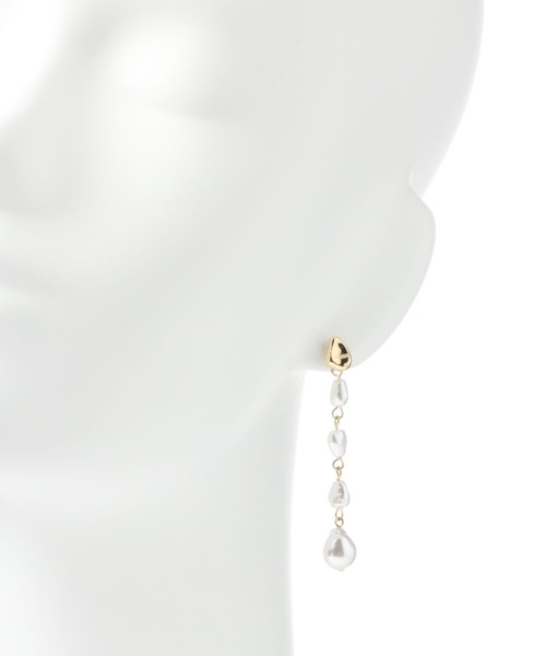 LEPSIM(レプシィム)の「アソートロングパールピアス 162370(ピアス(両耳用)・レディース・シルバー/ゴールド・ONE SIZE)」の8枚目の写真