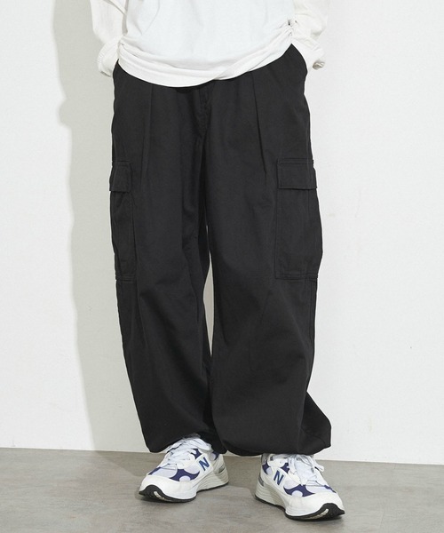 Alpha Industries（アルファインダストリーズ）の「【ユニセックス】スーパーワイドカーゴパンツ（カーゴパンツ・メンズ・ブラック/ベージュ/オリーブ・SMALL/MEDIUM/LARGE/X-LARGE）」の22枚目の写真