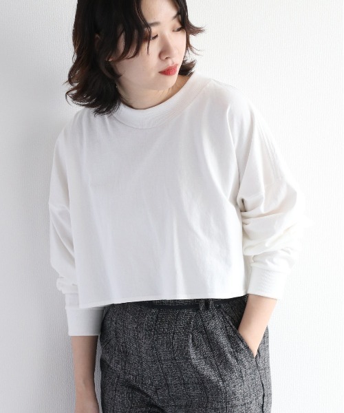 cepo(セポ)の「タンタケ ショート丈ロンTee(Tシャツ/カットソー・レディース・ブラック/パープル/オフホワイト・M)」の15枚目の写真