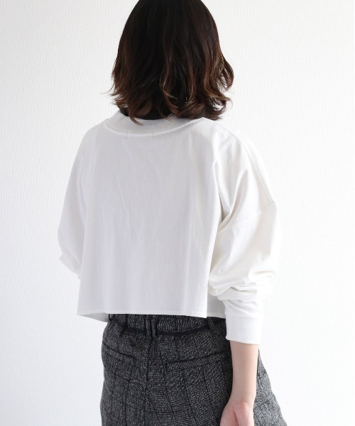 cepo(セポ)の「タンタケ ショート丈ロンTee(Tシャツ/カットソー・レディース・ブラック/パープル/オフホワイト・M)」の18枚目の写真