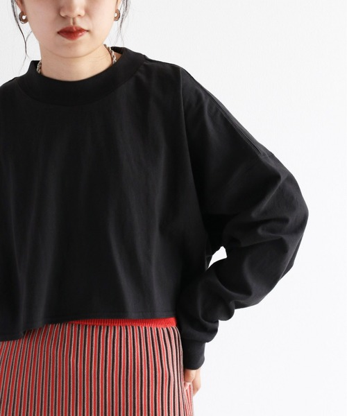 cepo(セポ)の「タンタケ ショート丈ロンTee(Tシャツ/カットソー・レディース・ブラック/パープル/オフホワイト・M)」の8枚目の写真