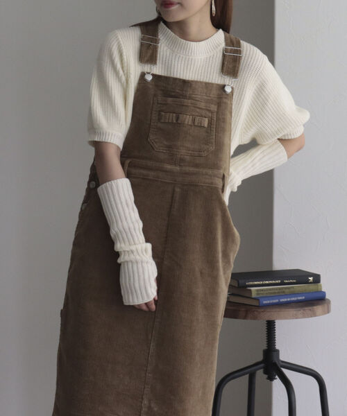 GEVACO（ゲバコ）の「【GEVACO/ゲバコ】コーデュロイ ジャンスカ（ジャンパースカート・レディース・チャコールグレー/ベージュ/アイボリー・38）」の15枚目の写真