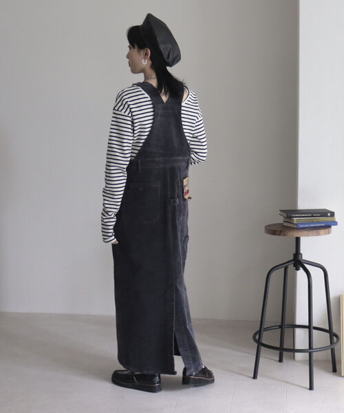 GEVACO（ゲバコ）の「【GEVACO/ゲバコ】コーデュロイ ジャンスカ（ジャンパースカート・レディース・チャコールグレー/ベージュ/アイボリー・38）」の18枚目の写真