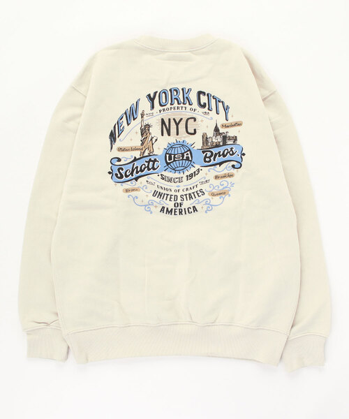 新品　SCHOTT Bros. スウェット New York 新品 SCHOTT Bros. スウェット New York