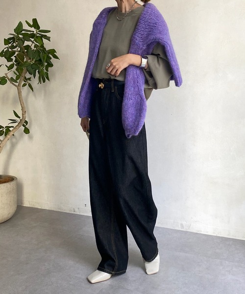 DouDou(ドゥドゥ)の「ジョーゼット袖リブプルオーバー(シャツ/ブラウス・レディース・チャコールグレー/オフホワイト/カーキ・FREE)」の17枚目の写真