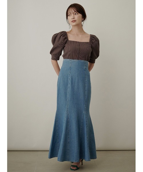 Stylevoice for xxx(スタイルヴォイスフォー)の「マーメイドデニムスカート(デニムスカート・レディース・ライトブルー・SMALL/MEDIUM)」の11枚目の写真