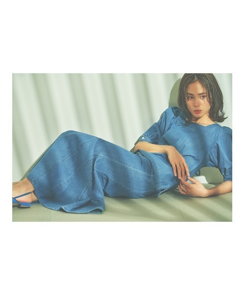 Stylevoice for xxx(スタイルヴォイスフォー)の「マーメイドデニムスカート(デニムスカート・レディース・ライトブルー・SMALL/MEDIUM)」の18枚目の写真