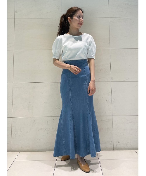 Stylevoice for xxx(スタイルヴォイスフォー)の「マーメイドデニムスカート(デニムスカート・レディース・ライトブルー・SMALL/MEDIUM)」の20枚目の写真