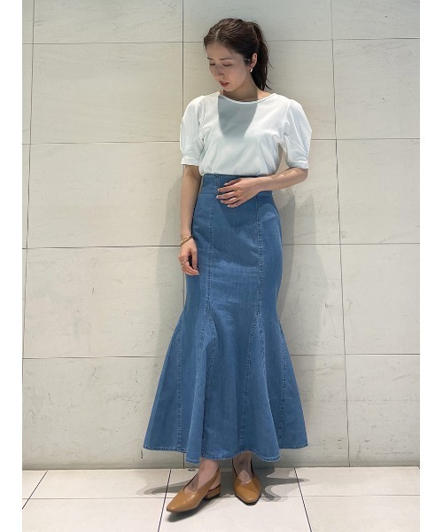 Stylevoice for xxx(スタイルヴォイスフォー)の「マーメイドデニムスカート(デニムスカート・レディース・ライトブルー・SMALL/MEDIUM)」の14枚目の写真