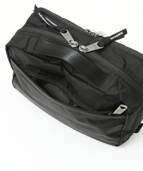 INDISPENSABLE （インディスペンサブル）の「【INDISPENSABLE / インディスペンサブル】IDP MULTI POUCH DRAWER ECONYL マルチポーチ（ハンドバッグ・メンズ・ブラック・フリー）」の9枚目の写真